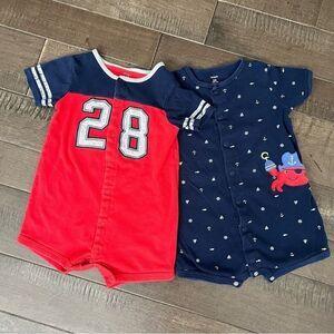 CARTER’S Toddler Romper One Piece Outfits Unisex 24M Beach Pirate
